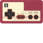 Famicom Controller SVG Icon
